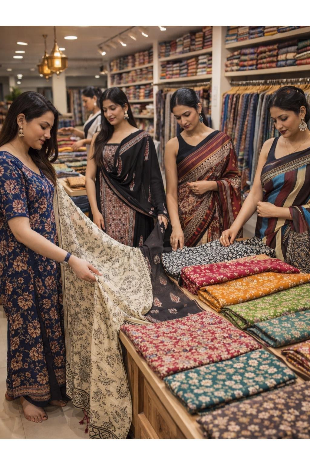 Chandra Textiles Store Interior