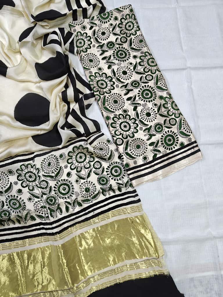 Modal Silk Suits with Lagadi Patta