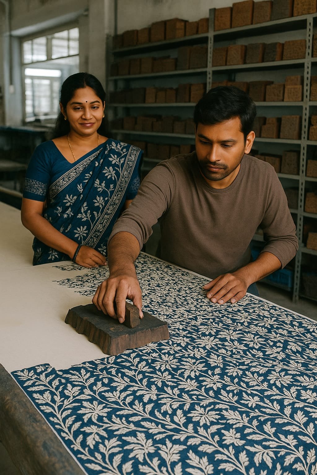 Ajrakh Print Factory - Hand Block Printing Unit